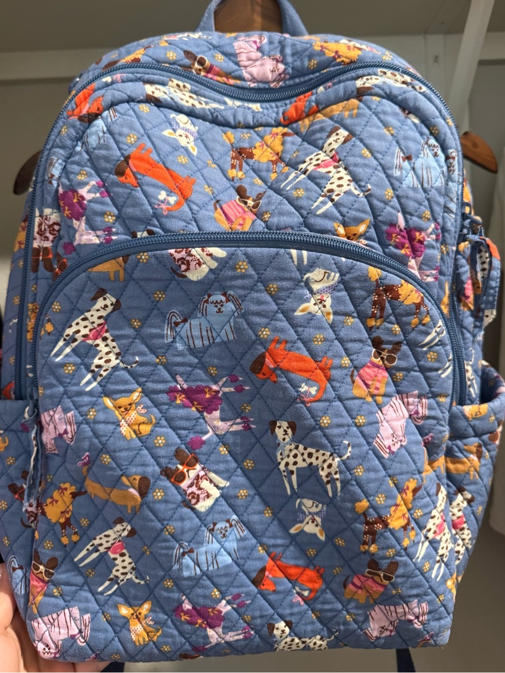 Vera bradley blue backpack - bark park